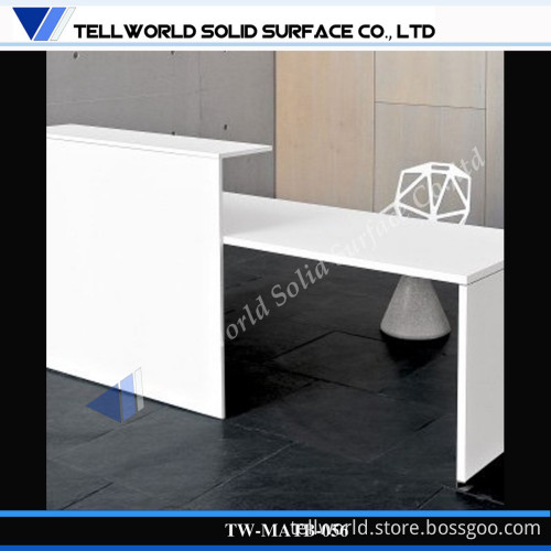 Modern Design White Glossy Corian Material Office Desk (TB-56)